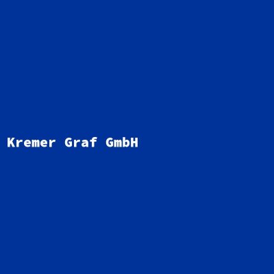 Hersteller: Kremer Graf GmbH